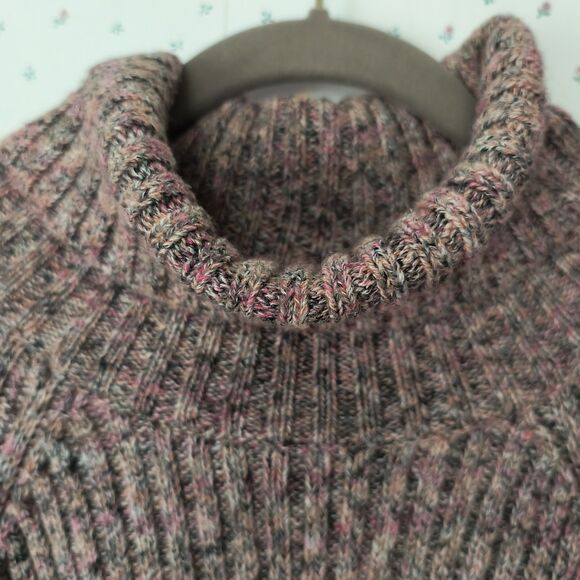 J Jill Sweater Womens 3X Multicolor Marled Pullover Turtleneck Relaxed Cozy - Picture 3 of 15